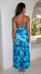 Coastline Maxi Dress - Blue
