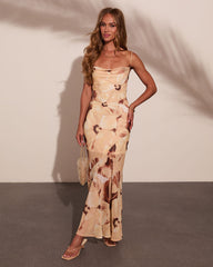 Sunset Getaway Floral Maxi Dress