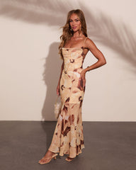 Sunset Getaway Floral Maxi Dress