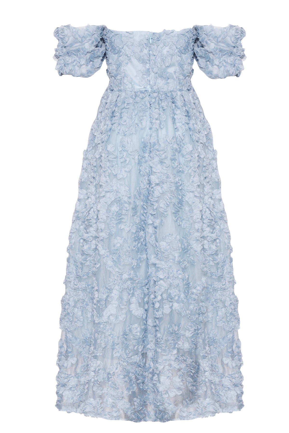 True Decadence Blue Amelia Blue Floral Bardot Skater Dress