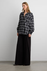 OVERSIZED FLANNEL PLAID SHIRT