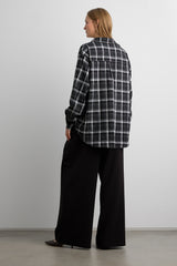 OVERSIZED FLANNEL PLAID SHIRT