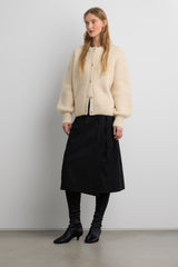 RAGLAN SLEEVE BUTTON FRONT CARDIGAN
