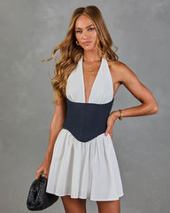 Girls Weekend Corset Halter Neck Mini Dress