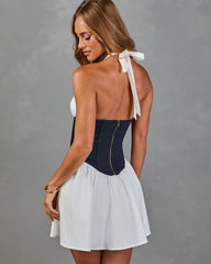 Girls Weekend Corset Halter Neck Mini Dress