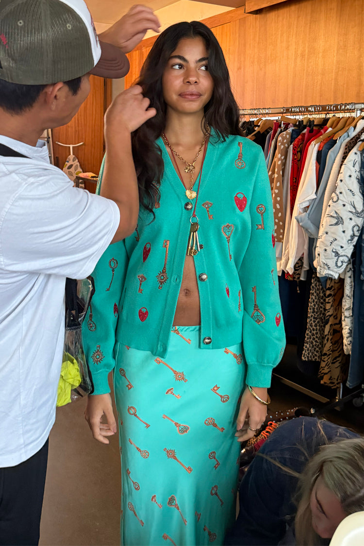 Turquoise Key Dorris Skirt