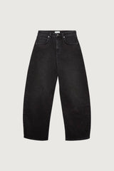 HIGH RISE BARREL LEG JEAN