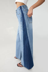 DUO TONE WASH STRAIGHT LEG DENIM JEAN