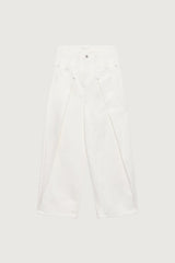 PIN TUCK WIDE LEG DENIM JEAN