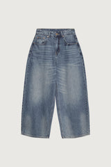 MEDIUM WASH WIDE LEG DENIM JEAN