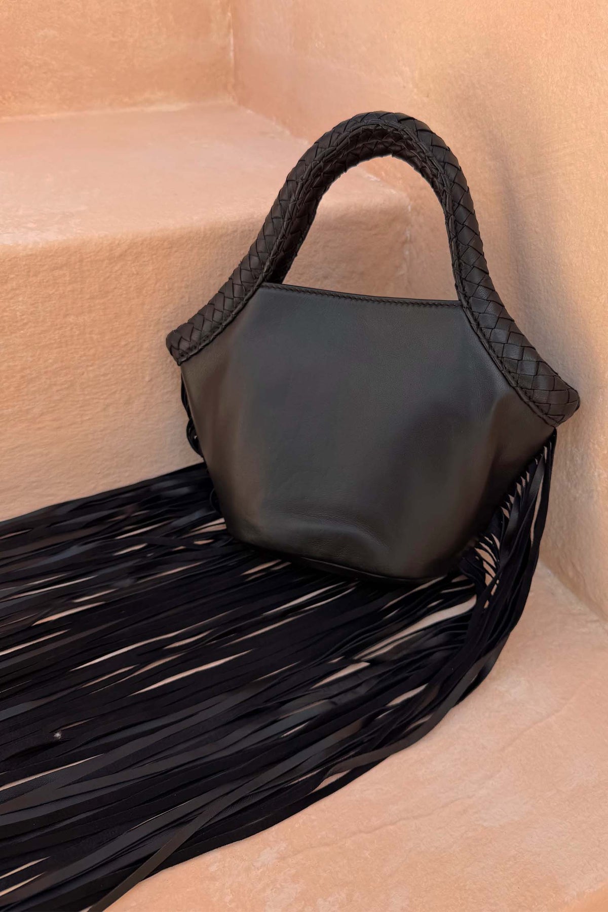 Leather Fringe Bag