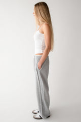 HIGH-RISE STRAIGHT LEG SWEATPANT