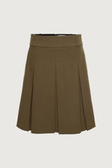 PLEATED MIDI A-LINE SKIRT
