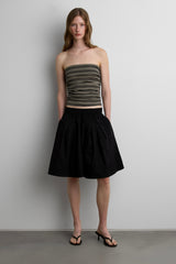 PLEATED WIDE LEG CULLOTE SHORT