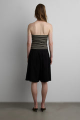 PLEATED WIDE LEG CULLOTE SHORT
