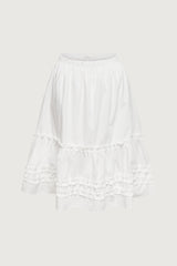 RUFFLED MIDI SKIRT