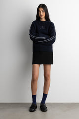 EMBROIDERED OAK SPORT SWEATER