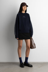 EMBROIDERED OAK SPORT SWEATER