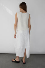 HIGH NECKLINE KNIT TANK