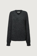 OVERSIZED RAGLAN RIBBED KNIT SWEATER