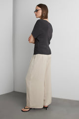 KNIT BOAT NECK SWEATER