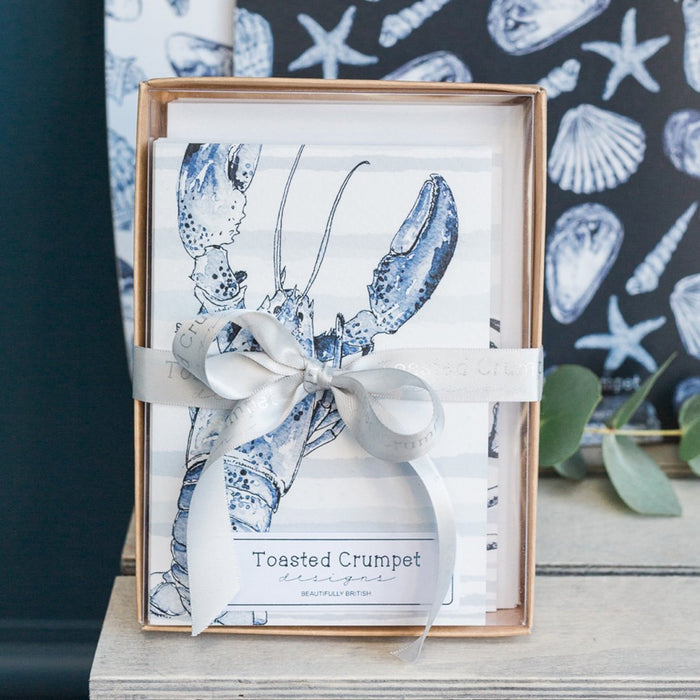 “Coastal Beauty” Boxed Set of 8 mixed notecards - Little Gems Interiors