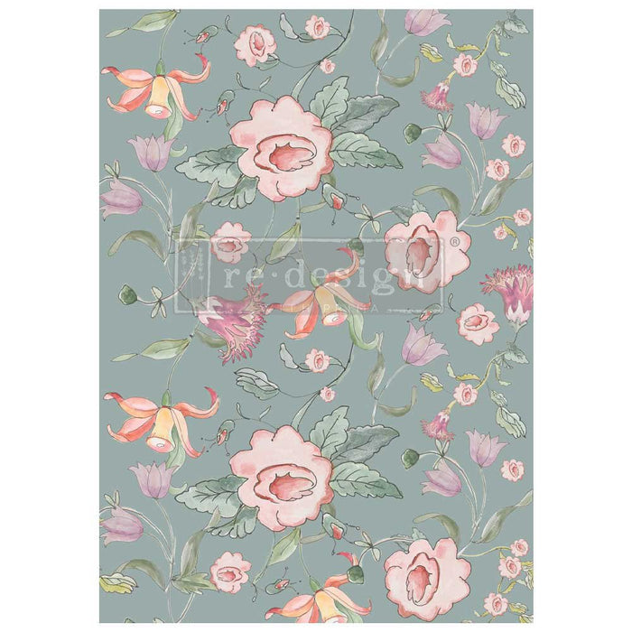 Decoupage Fibre Papers A1 - Redesign with Prima - Swedish Posy