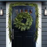 H Potter - Faux Cedar Creek Wreath & Garlands Set