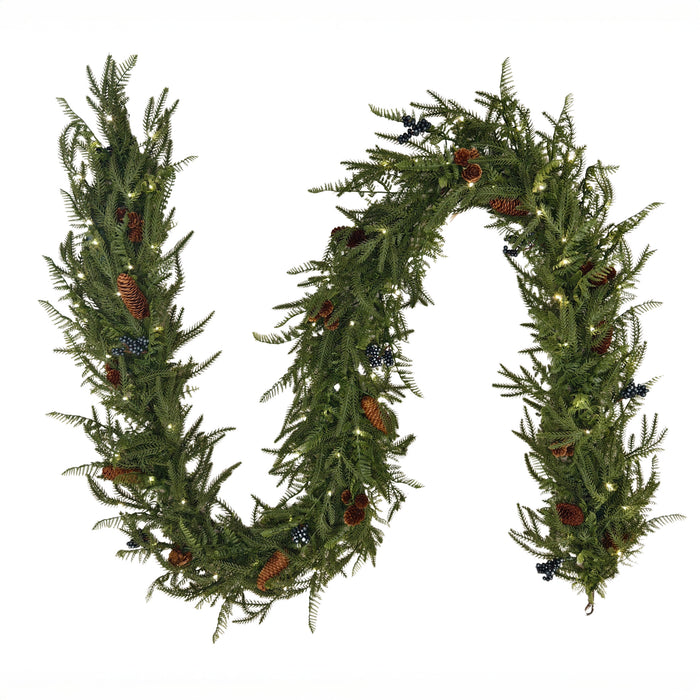 H Potter - Faux Hawthorne Evergreen Garland