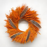 H Potter harvest glow wreath on white