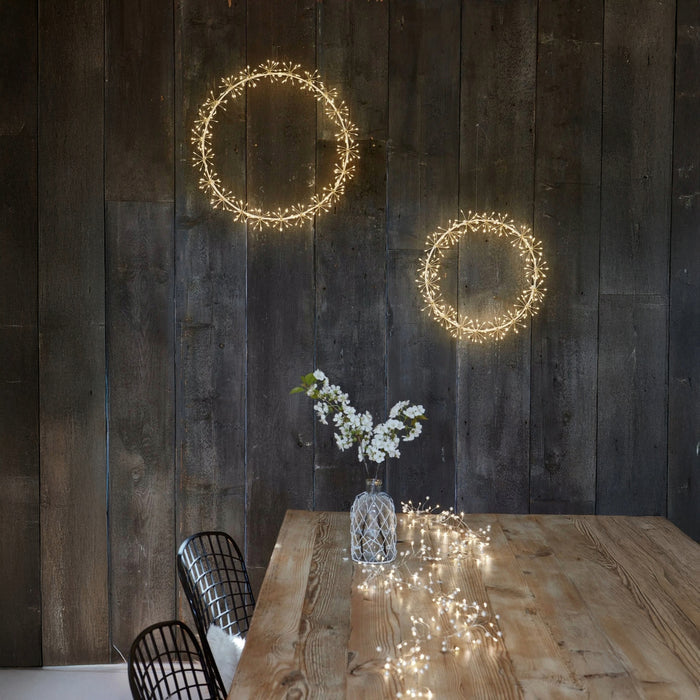H Potter Starlight LED Wreath – Warm White Indoor Outdoor Light
