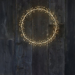 H Potter Starlight LED Wreath – Warm White Indoor Outdoor Light