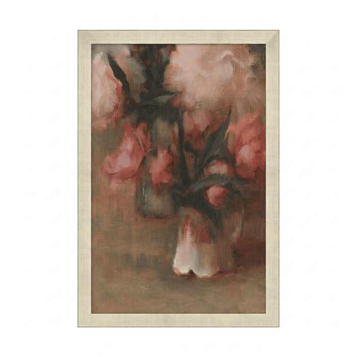 H Potter Stormlight and Peonies Canvas Wall Art