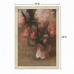H Potter Stormlight and Peonies Canvas Wall Art