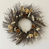 H POTTER HARVEST PLUME DRIED WREATH HERO IMAGE