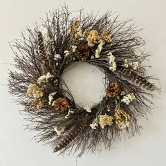 H POTTER HARVEST PLUME DRIED WREATH HERO IMAGE