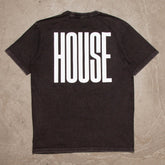 Higher House Back Print - Oversized Tshirt - Black Acid Wash