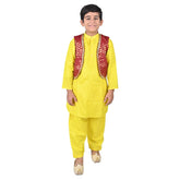 Kashmiri Dress Costume For Boys -Indian State & Folk Dance Pathani Suit Set for Kids (IMC587)
