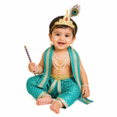 Krishna Dress for Baby Boy Kids Set of 10 Little Krishna Ji Kanha Janmasthmi Costume for Kids