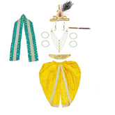 Krishna Dress for Baby Boy Kids Set of 10 Little Krishna Ji Kanha Janmasthmi Costume for Kids