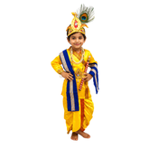 Krishna Dress For Boys - Yellow Blue