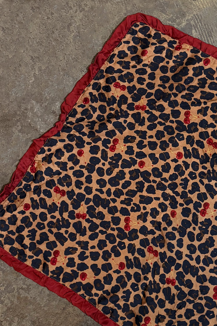 Cherry Leopard Bandana