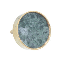 Marble Knob with Gold Trim