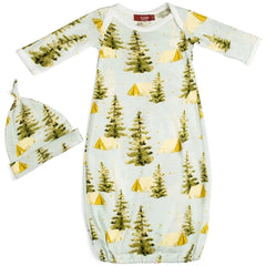 Milkbarn | Newborn Camping Gown & Hat Set