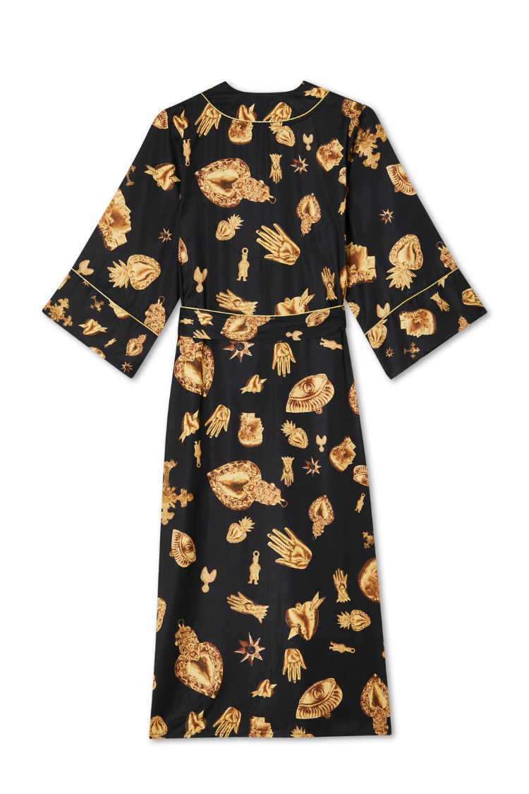 Deloris Satin Robe