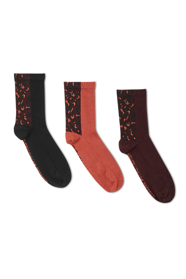 Leopard Socks (Pack Of 3)