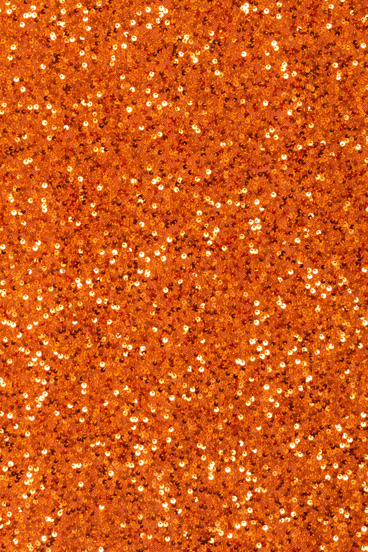 Orange Sequin Tank Top