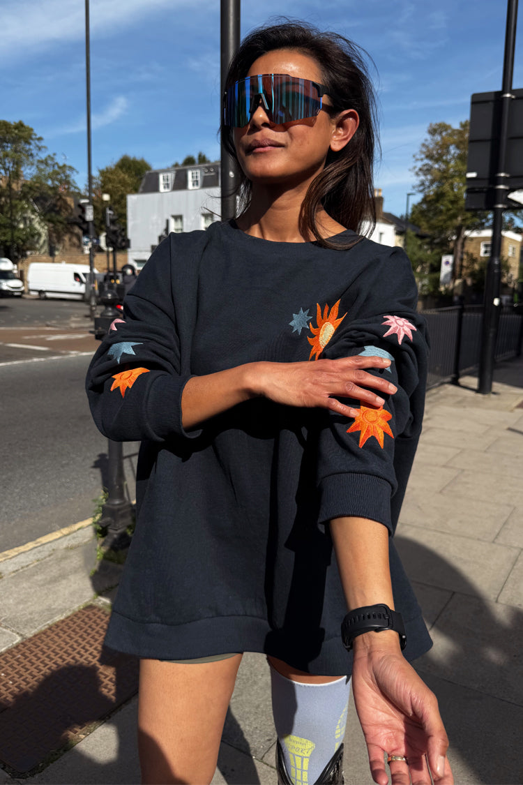 Navy Charm Sweatshirt
