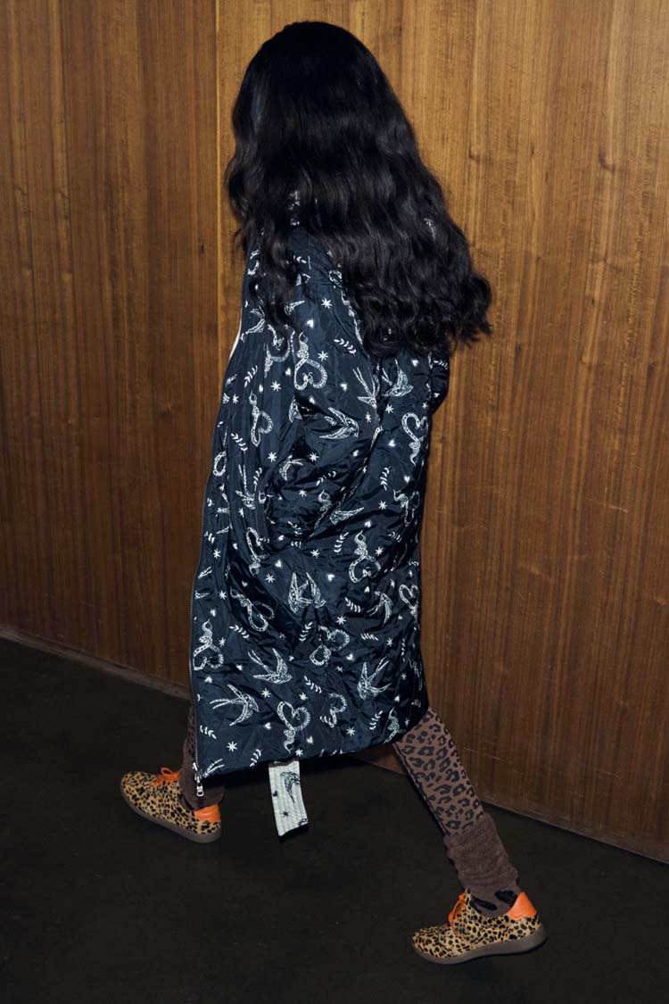 Mono Swallow Romance Reversible Coat