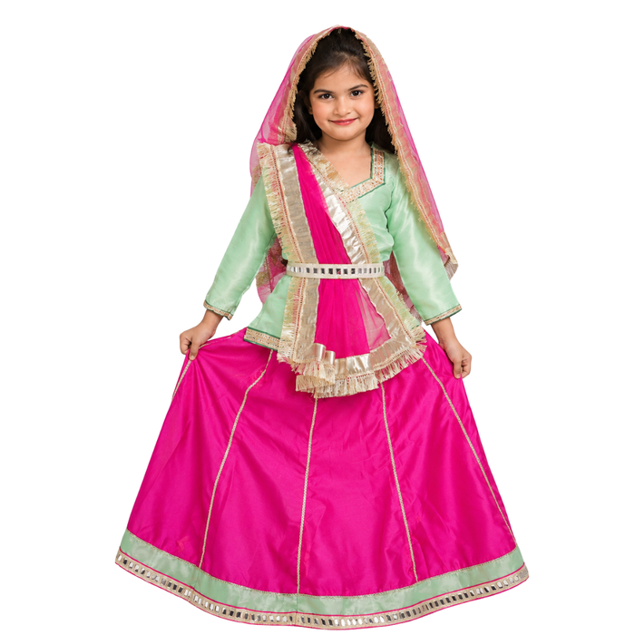 Radha Sita Navratri Garba Girls Dress for Kids Lehenga/Chaniya,Choli with Dupatta